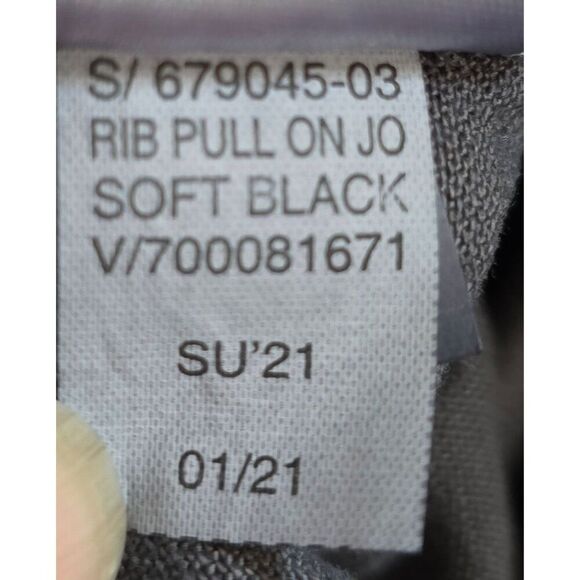 Gap Soft Black Ribbed Jogger Pants With Drawstring comfy lounge wear - Picture 6 of 8